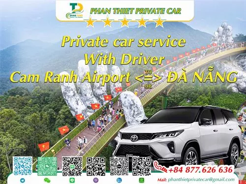 Private Car From Cam Ranh <=> Da Nang (private car with driver)